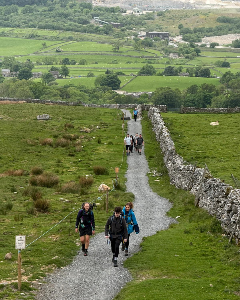 Example of Christie to Courmacs,walk,charity