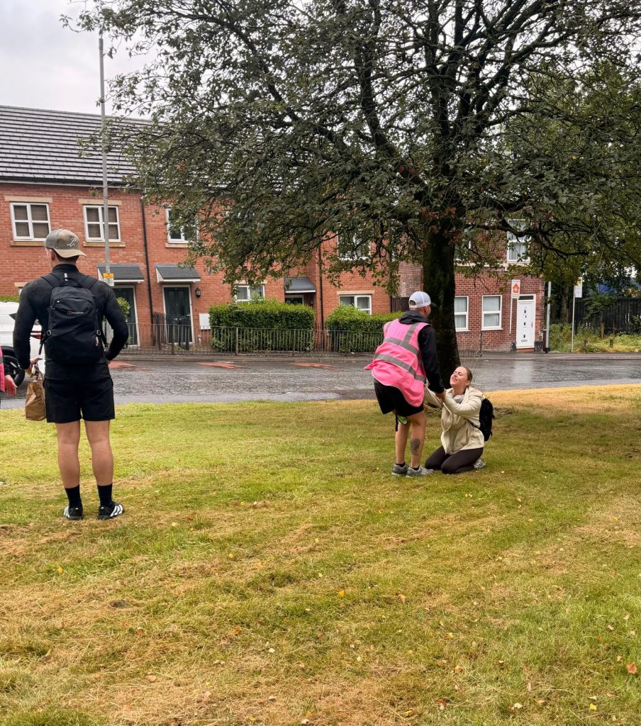 Example of Christie to Courmacs,walk,charity